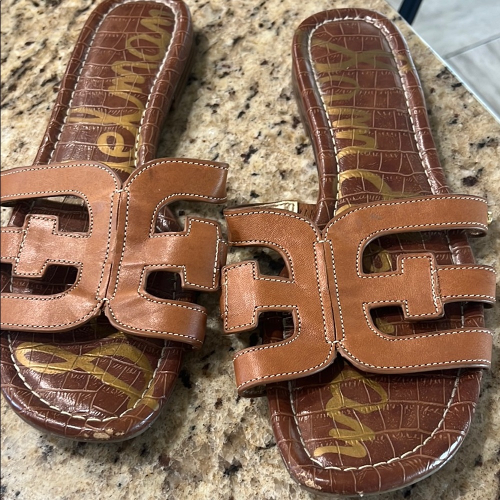 Sam Edelman Brown Slide Sandals